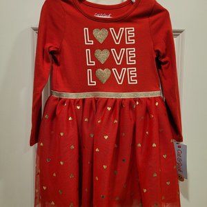 Girls Red Valentines Day Dress NWT 3T